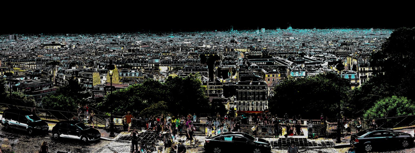 Lines of Paris from Montmartre
